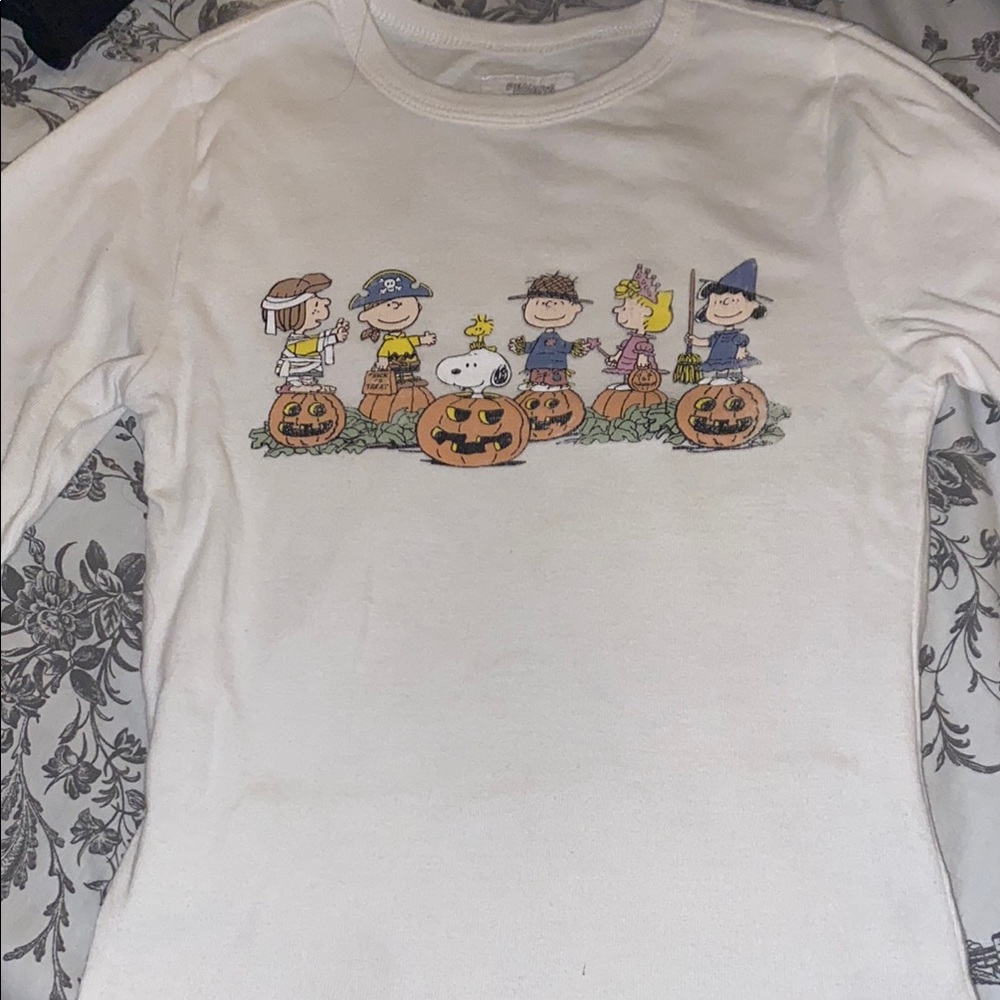 Peanuts White Long Sleeve Shirt